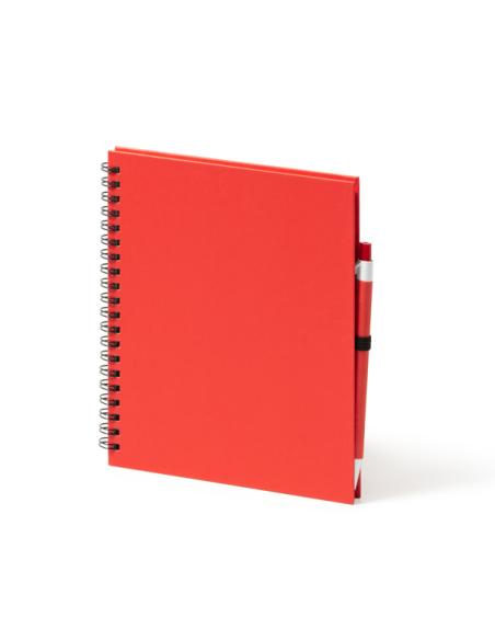 Libreta A5 de cartón reciclado La Sabina espiral con bolígrafo a juego PERSONALIZABLE