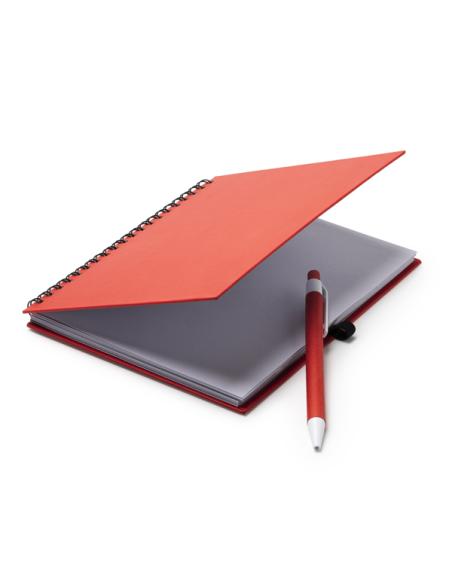 Libreta A5 de cartón reciclado La Sabina espiral con bolígrafo a juego PERSONALIZABLE