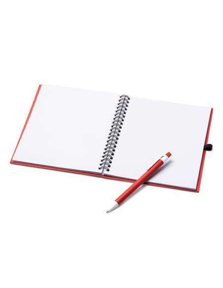 Libreta A5 de cartón reciclado La Sabina espiral con bolígrafo a juego PERSONALIZABLE