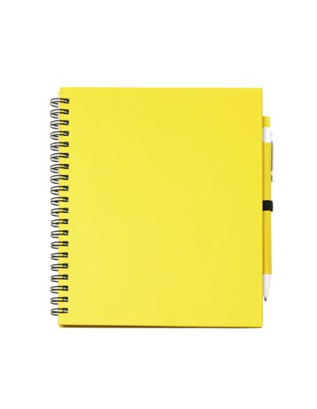 Libreta A5 de cartón reciclado La Sabina espiral con bolígrafo a juego PERSONALIZABLE