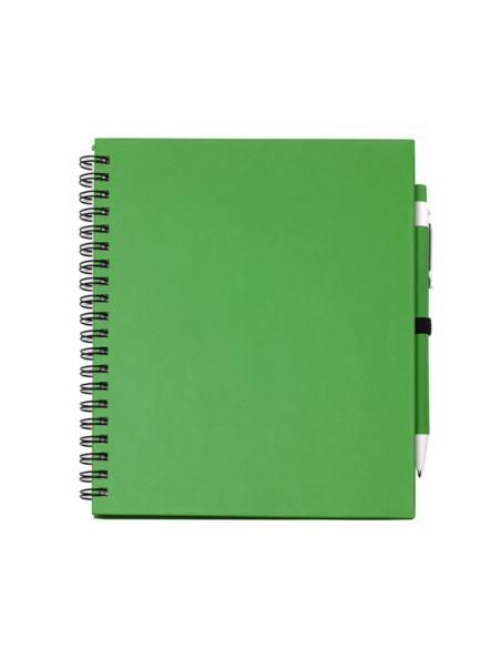 Libreta A5 de cartón reciclado La Sabina espiral con bolígrafo a juego PERSONALIZABLE