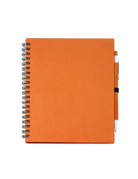 Libreta A5 de cartón reciclado La Sabina espiral con bolígrafo a juego PERSONALIZABLE