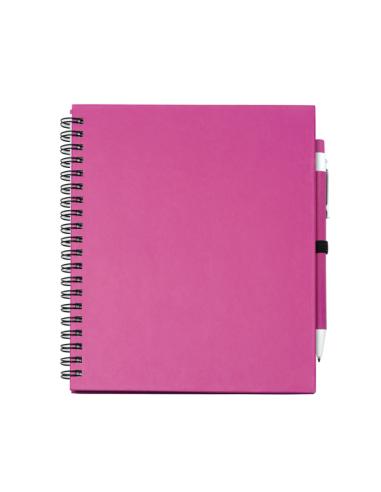 Libreta A5 de cartón reciclado La Sabina espiral con bolígrafo a juego PERSONALIZABLE