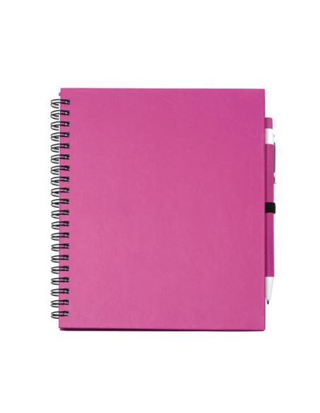 Libreta A5 de cartón reciclado La Sabina espiral con bolígrafo a juego PERSONALIZABLE