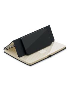 Libreta A5 de RPET Geraldton espiral con soporte para móvil PERSONALIZABLE 2