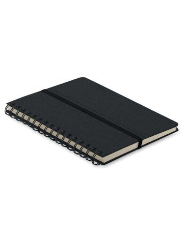 Libreta A5 de RPET Geraldton espiral con soporte para móvil PERSONALIZABLE