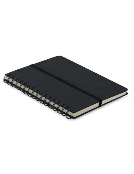 Libreta A5 de RPET Geraldton espiral con soporte para móvil PERSONALIZABLE