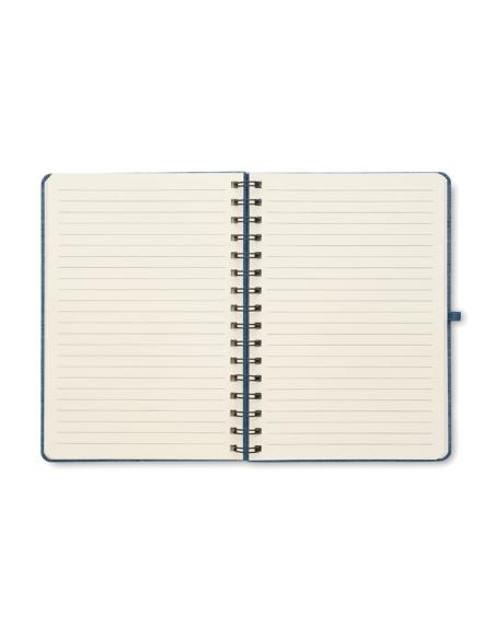 Libreta A5 de RPET Geraldton espiral con soporte para móvil PERSONALIZABLE