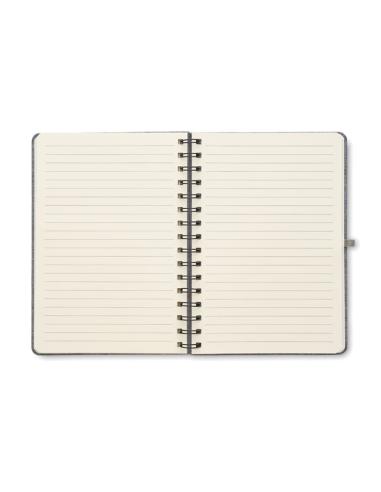 Libreta A5 de RPET Geraldton espiral con soporte para móvil PERSONALIZABLE