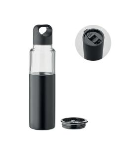 Botella y vaso 2 en 1 Drenovci tritán y acero inoxidable reciclado 610 ml PERSONALIZABLE