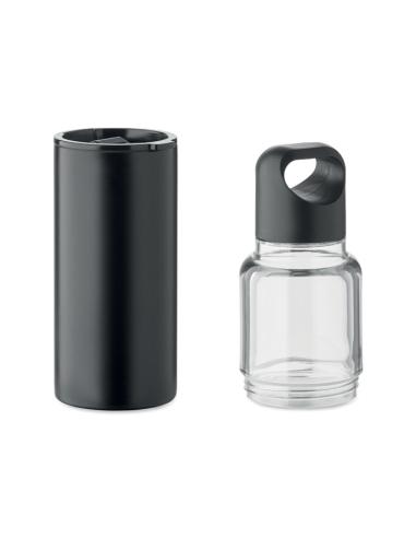 Botella y vaso 2 en 1 Drenovci tritán y acero inoxidable reciclado 610 ml PERSONALIZABLE
