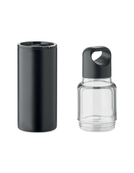 Botella y vaso 2 en 1 Drenovci tritán y acero inoxidable reciclado 610 ml PERSONALIZABLE