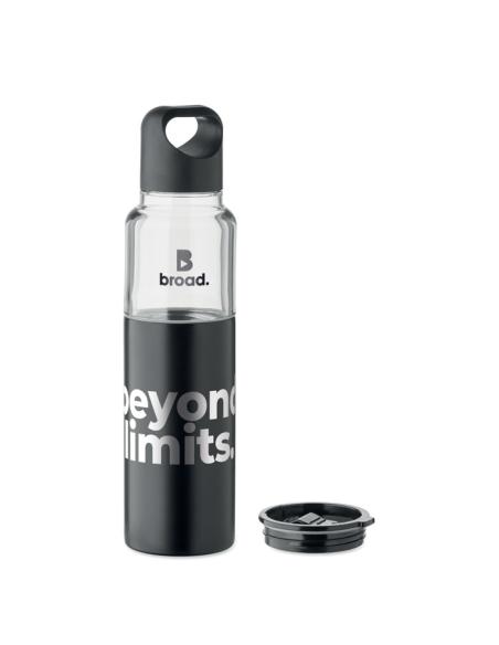 Botella y vaso 2 en 1 Drenovci tritán y acero inoxidable reciclado 610 ml PERSONALIZABLE