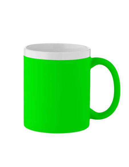 Taza cerámica Fermoselle colores fluorescentes especial láser 300ml PERSONALIZABLE