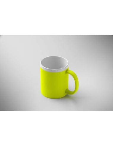Taza cerámica Fermoselle colores fluorescentes especial láser 300ml PERSONALIZABLE