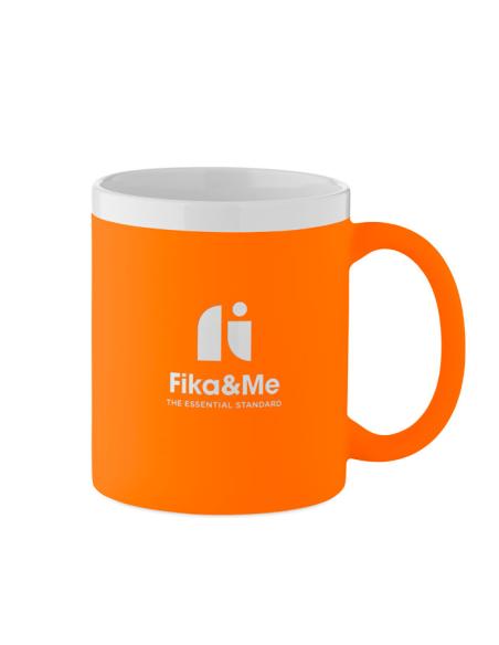 Taza cerámica Fermoselle colores fluorescentes especial láser 300ml PERSONALIZABLE