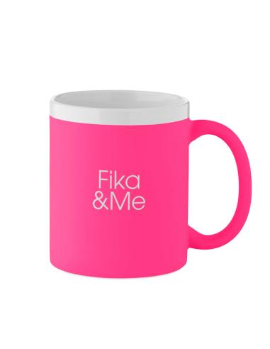 Taza cerámica Fermoselle colores fluorescentes especial láser 300ml PERSONALIZABLE