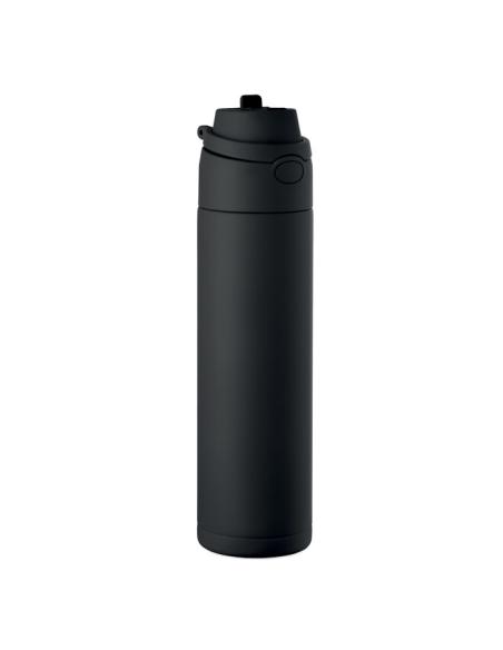 Botella de acero inoxidable reciclado Gaborone pared simple 650ml PERSONALIZABLE