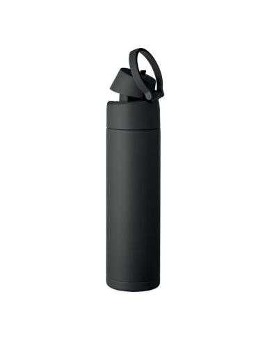 Botella de acero inoxidable reciclado Gaborone pared simple 650ml PERSONALIZABLE