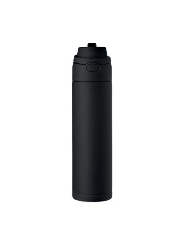 Botella de acero inoxidable reciclado Gaborone pared simple 650ml PERSONALIZABLE