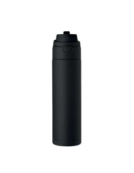Botella de acero inoxidable reciclado Gaborone pared simple 650ml PERSONALIZABLE