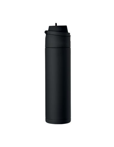 Botella de acero inoxidable reciclado Gaborone pared simple 650ml PERSONALIZABLE