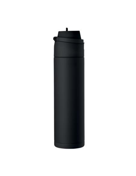 Botella de acero inoxidable reciclado Gaborone pared simple 650ml PERSONALIZABLE