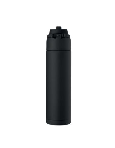 Botella de acero inoxidable reciclado Gaborone pared simple 650ml PERSONALIZABLE