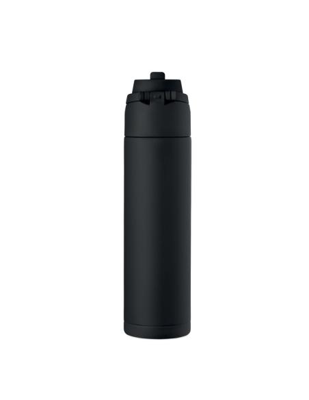 Botella de acero inoxidable reciclado Gaborone pared simple 650ml PERSONALIZABLE