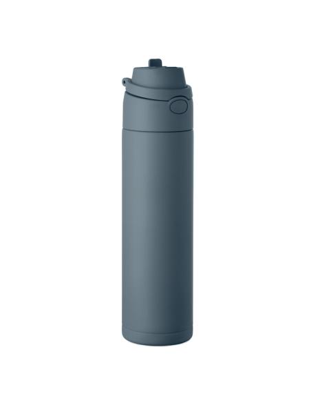 Botella de acero inoxidable reciclado Gaborone pared simple 650ml PERSONALIZABLE