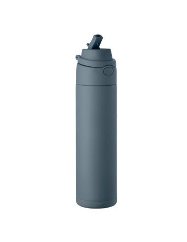 Botella de acero inoxidable reciclado Gaborone pared simple 650ml PERSONALIZABLE