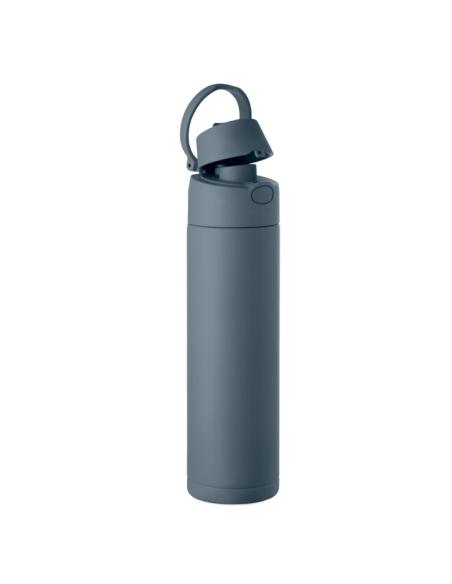 Botella de acero inoxidable reciclado Gaborone pared simple 650ml PERSONALIZABLE
