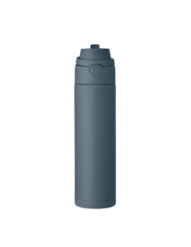 Botella de acero inoxidable reciclado Gaborone pared simple 650ml PERSONALIZABLE