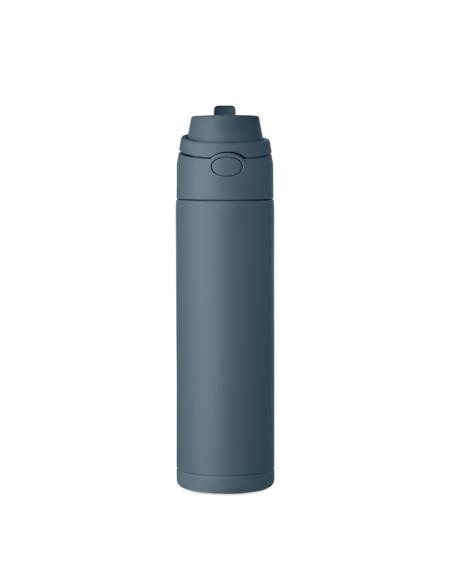 Botella de acero inoxidable reciclado Gaborone pared simple 650ml PERSONALIZABLE