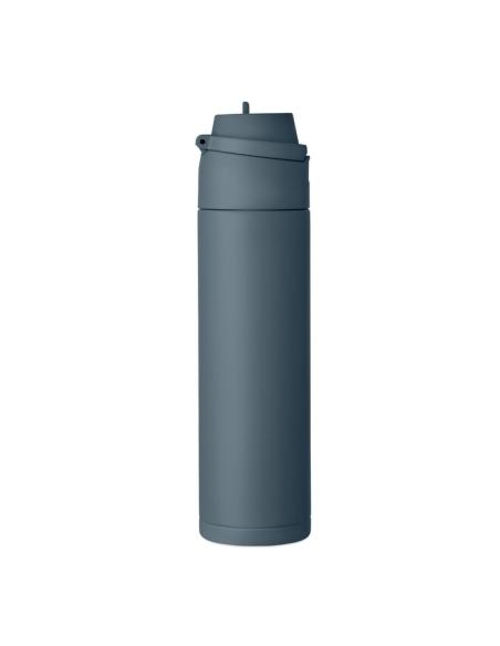 Botella de acero inoxidable reciclado Gaborone pared simple 650ml PERSONALIZABLE