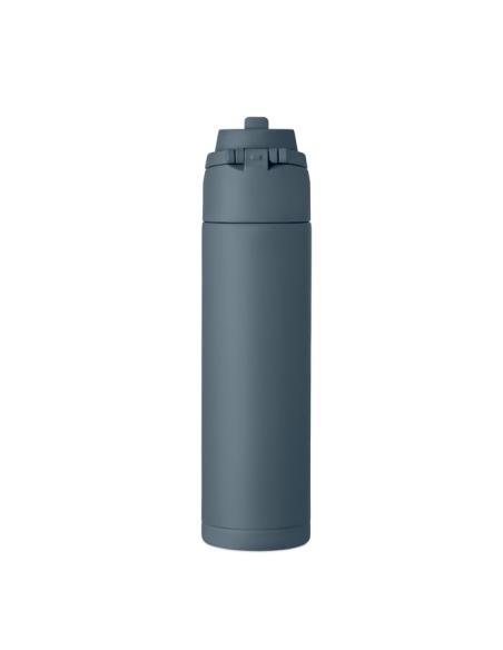 Botella de acero inoxidable reciclado Gaborone pared simple 650ml PERSONALIZABLE