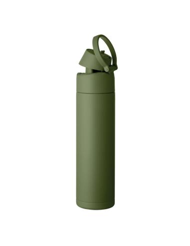 Botella de acero inoxidable reciclado Gaborone pared simple 650ml PERSONALIZABLE