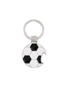 Llavero metálico Fornalutx con forma de balón de fútbol y abridor PERSONALIZABLE 2