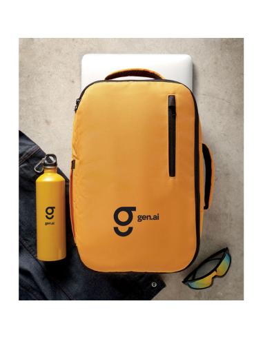 Mochila de RPET Erfurt tamaño cabina portátil 15" PERSONALIZABLE
