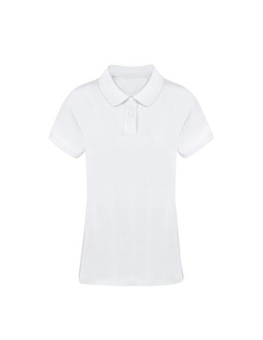 Polo mujer Koupan algodón 220g/m2 blanco PERSONALIZABLE