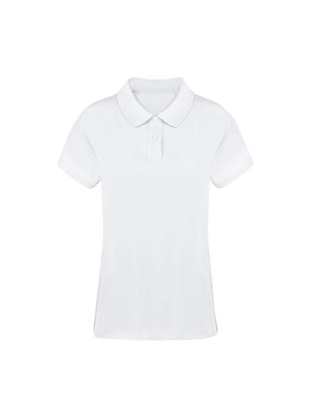 Polo mujer Koupan algodón 220g/m2 blanco PERSONALIZABLE