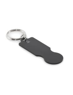 Llavero DE ALUMINIO RECICLADO Essen con ficha de carrito PERSONALIZABLE