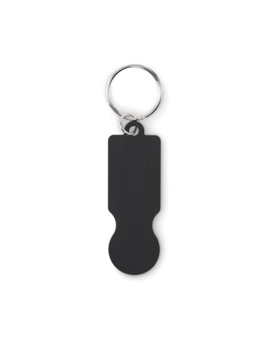 Llavero DE ALUMINIO RECICLADO Essen con ficha de carrito PERSONALIZABLE