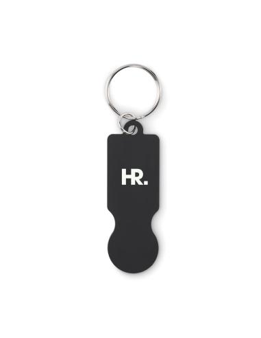Llavero DE ALUMINIO RECICLADO Essen con ficha de carrito PERSONALIZABLE