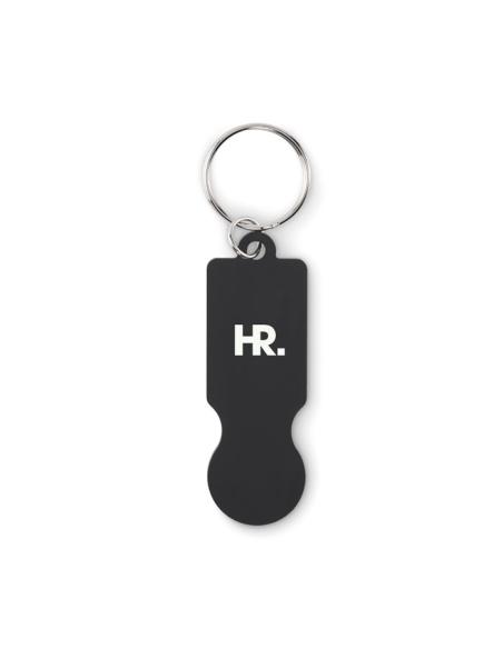 Llavero DE ALUMINIO RECICLADO Essen con ficha de carrito PERSONALIZABLE