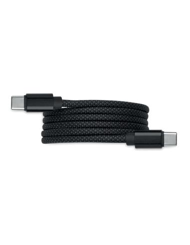 Cable de carga RPET Gladstone magnético auto-enrollable 60W PERSONALIZABLE