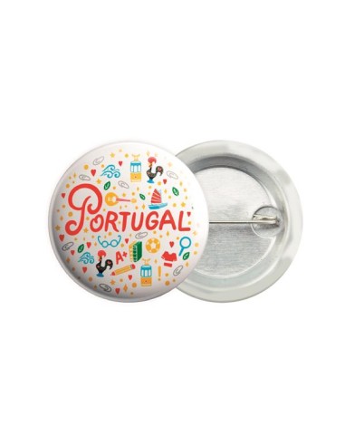 Chapa metálica Seia 59mm con aguja PERSONALIZABLE