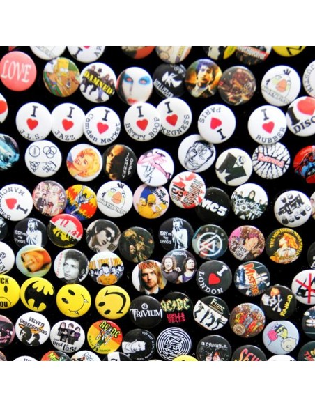 Chapa metálica Gandra 31mm con aguja PERSONALIZABLE
