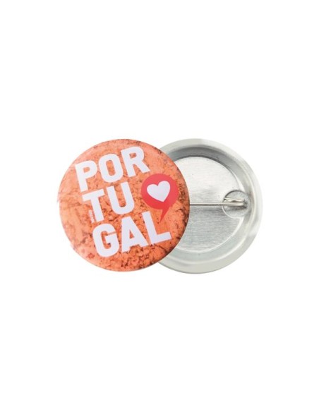 Chapa metálica Lixa 50mm con aguja PERSONALIZABLE