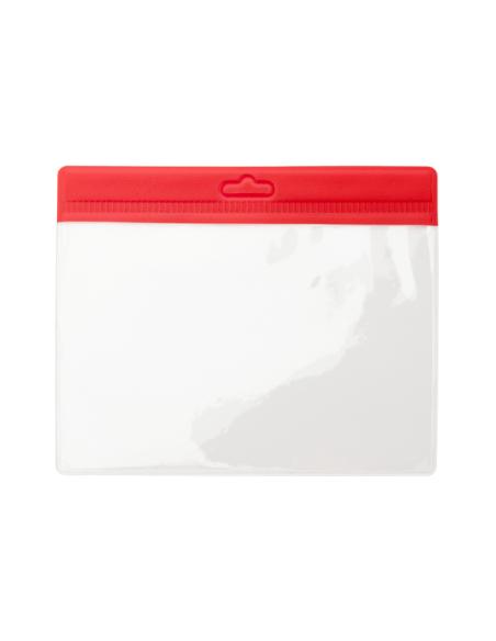 Identificador reutilizable Adalid transparente borde a color PERSONALIZABLE